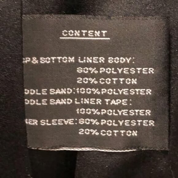 Women's Size 16W F.S.L. Collection Black Long Trench Coat - Picture 7 of 8